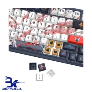 کیبورد بی سیم گیمینگ ردراگون مدل REDRAGON EISA K686 AK PRO ANIME