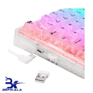 کیبورد مکانیکال گیمینگ ردراگون مدل REDRAGON ELF PRO K649 CT