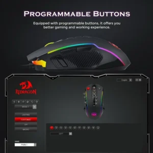 موس گیمینگ ردراگون مدل Redragon Ranger M910-k